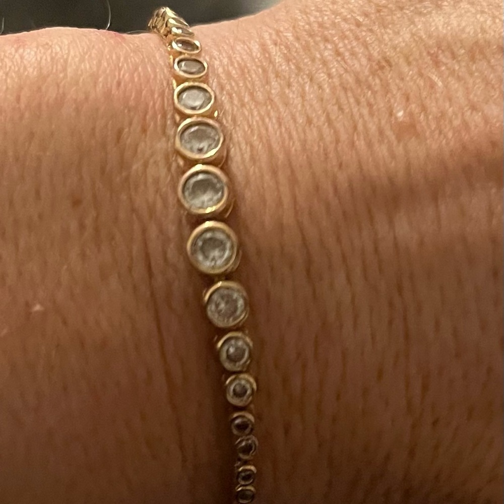 Henri Bendel Rose Gold and Diamond Bracelet